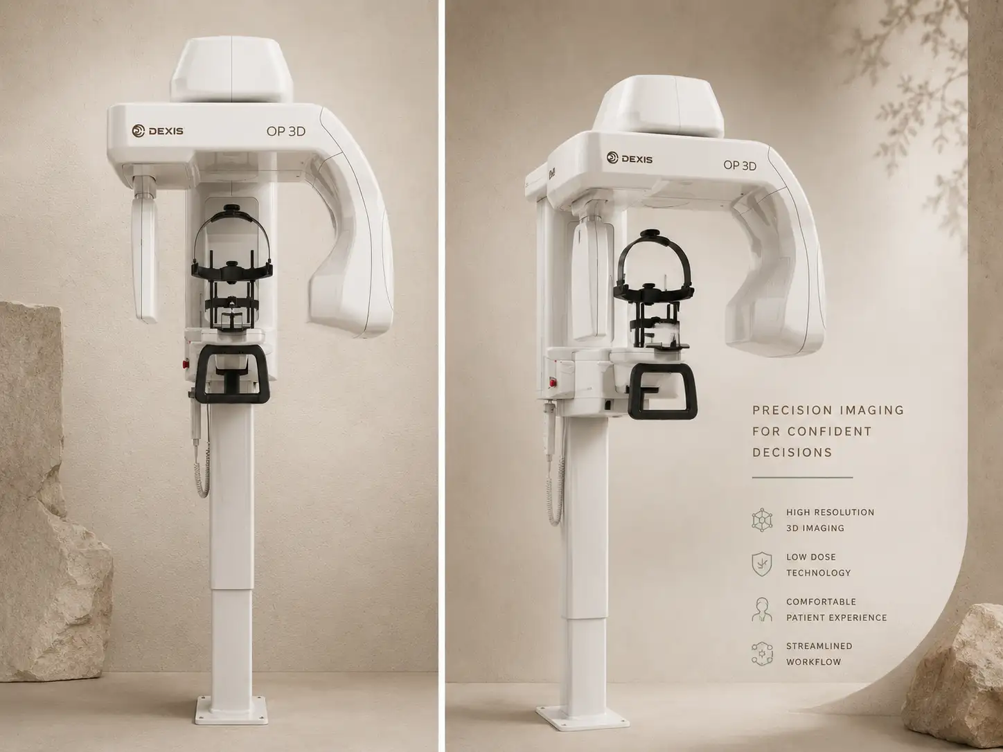 DEXIS OP 3D CBCT dental imaging system used for three-dimensional implant and restorative treatment planning