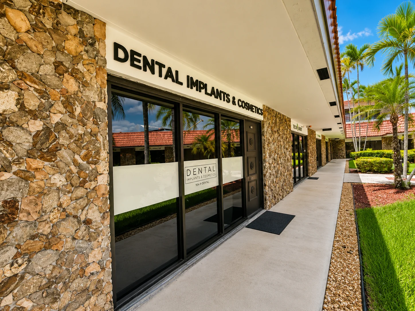 Office exterior and entrance, 201 North University Drive, Plantation, Florida