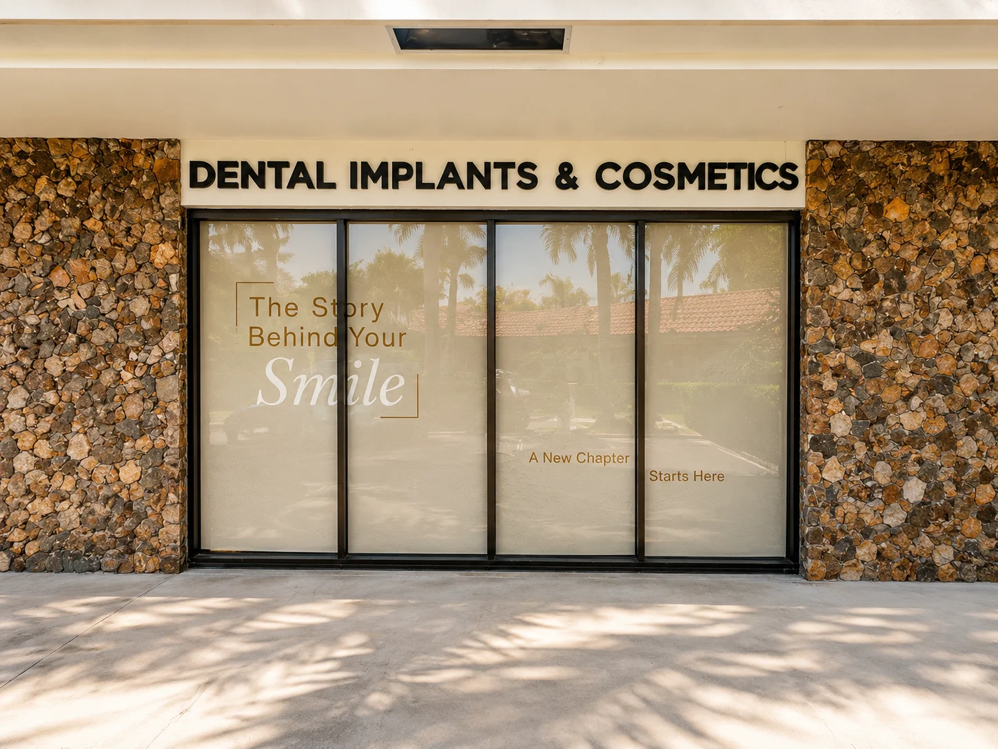 Dental Implants & Cosmetics signage, Plantation, Florida