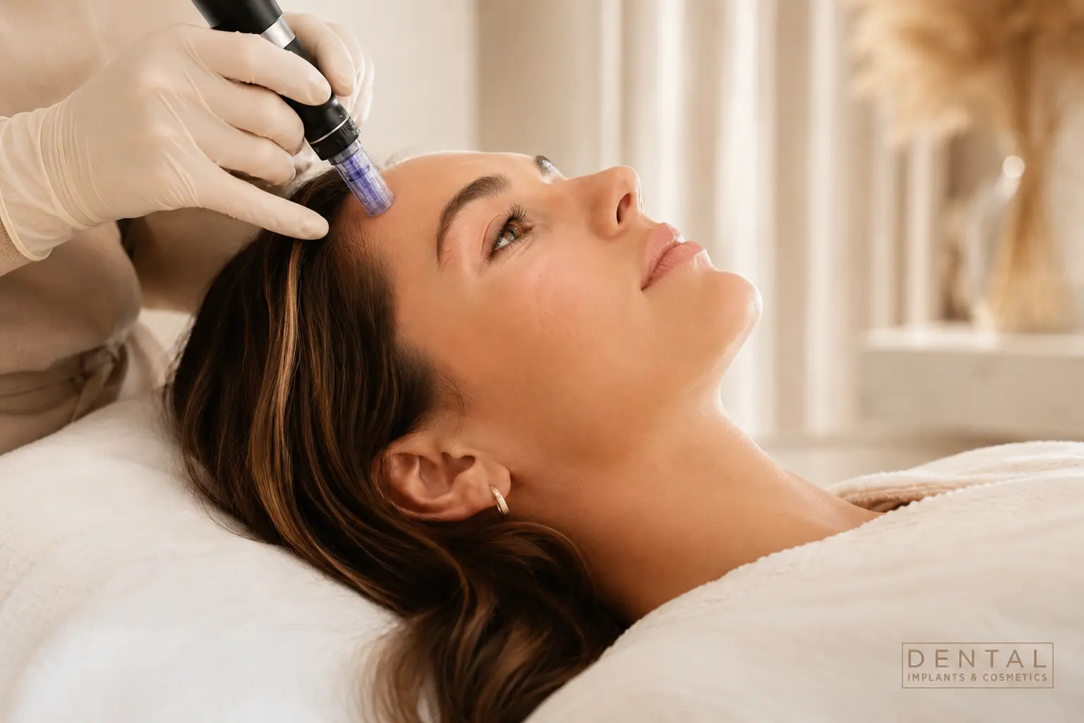 Microneedling treatment at Dental Implants and Cosmetics in Plantation, Florida